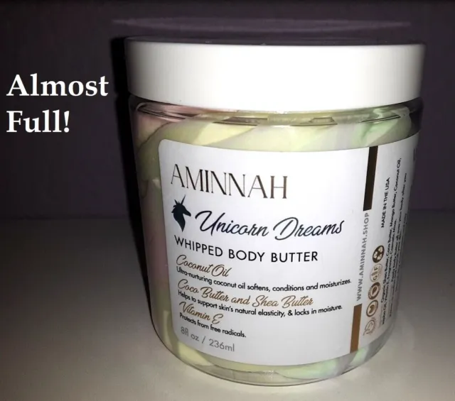 TESTED ONCE See Listing Aminnah Unicorn Dreams Rainbow Whipped Body Butter 8 oz
