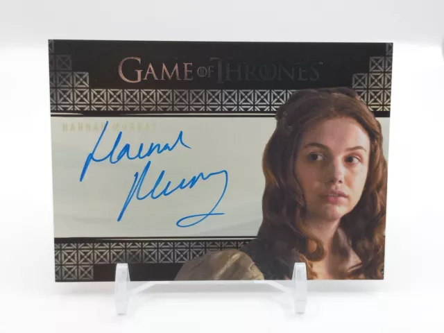 2017 Game of Thrones Valyrian Steel Hannah Murray as Gilly Autograph Auto