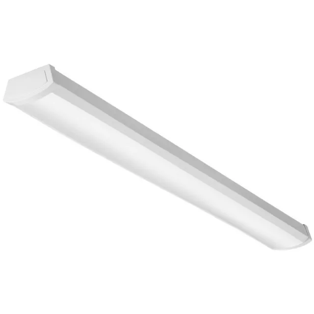 Lithonia Lighting FMLWL 4 ft 830 Low-Profile LED Wraparound Flush Mount Light,