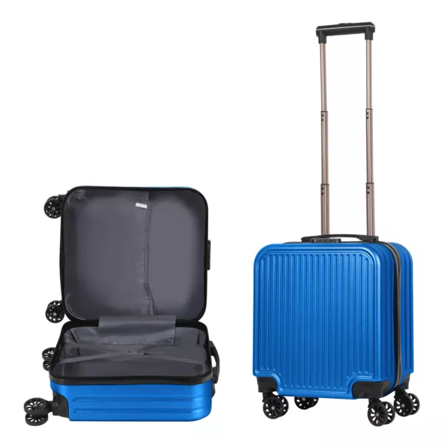 18-Inch Hardside Luggage Carry-On Bag Small Suitcases with Spinner Wheels, Blue