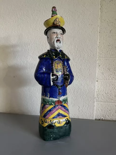 Chinese Porcelain Emperor Immortal Figure