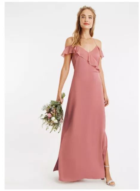 Brand new oasis dusty pink bridesmaid dress size 12 