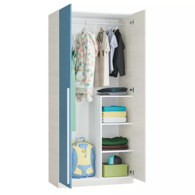 Vicco armario ropero infantil estantería DIY modular 12 compartimentos  barra