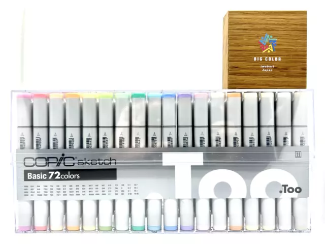 Too COPIC Sketch Basic 72 Colors set Colored Marker Art Designer Manga