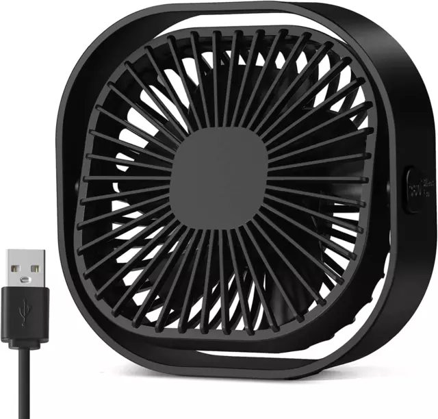 Ventilatore USB, Portatile Mini Ventilatore Silenzioso, Ventilatore Da Tavolo Co