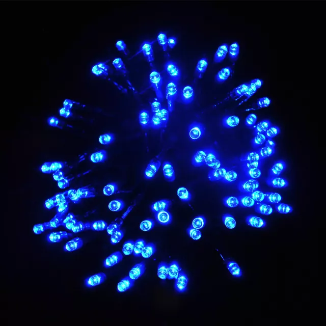 Bleu Couleur Noël Corde Fairy Clair 100-500 LED 10m-50m, Mémoire+10M Câble