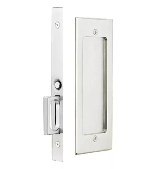 Pocket Door Hardware Emtek 2114 Modern Rectangular Passage Pocket Door Mortise