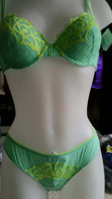 ENSEMBLE CHARLOTT LINGERIE 95B lumineuse tanga taille 2 EUR 25 00