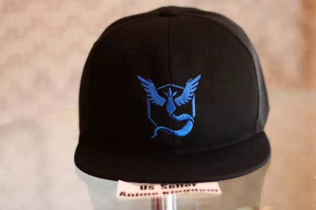 USA Seller Cosplay  GO Baseball Hat Team Mystic Team Blue Embroider Cap