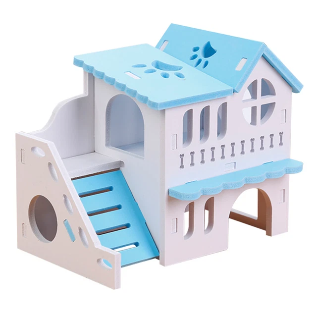 Gerbil Play Cage Double Storey Hamster Villa Rabbit Chew Toys Toys Hamsters Pet 3