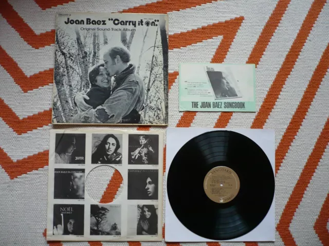 Joan Baez Carry It On Vinyl US 1971 Vanguard 1st Press 1A/1H LP