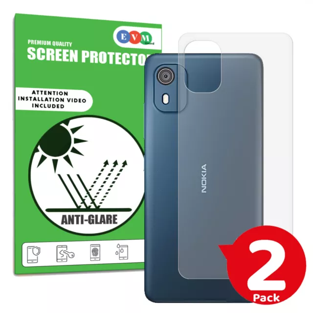 For Nokia C02 Matte Back Protector Anti Glare TPU Hydrogel