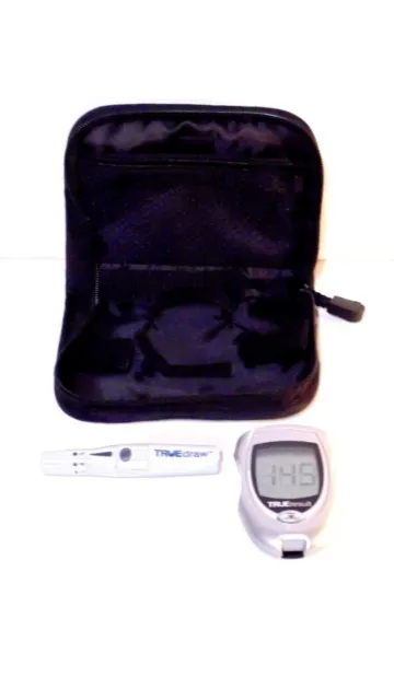 Medidor de prueba de diagnóstico TrueResult Nipro con dispositivo de lanzamiento TrueDraw + estuche blando