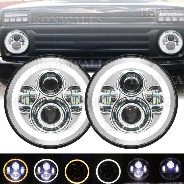 7" LED Headlights Lamp Fit For Ford Falcon HO XA XB XC XK XL XM XP XR XT XW XY