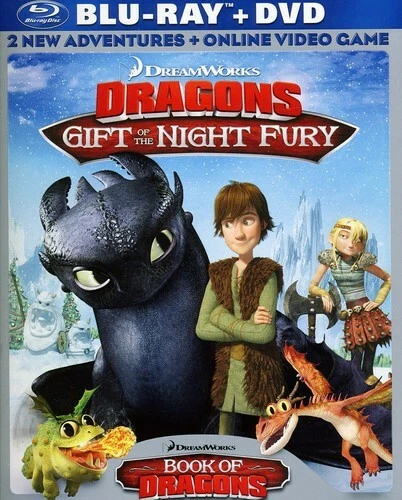 DREAMWORKS DRAGONS GIFT Of The Night Fury Book Of Dragons Double