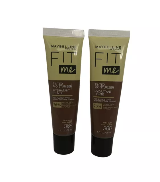 (2) Maybelline Fit Me Tinted Moisturizer 368