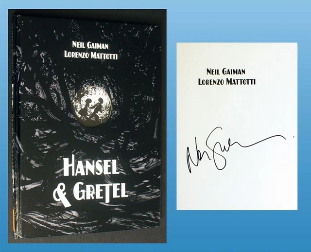 Neil Gaiman SIGNED IN PERSON Hansel and Gretel Oversized Deluxe Edition, New!