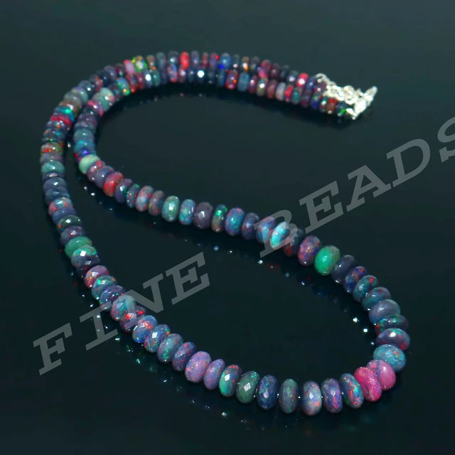Opal Perlen Echt Opal Halskette Schmuck Edelstein Opal Großhandel Np-2809