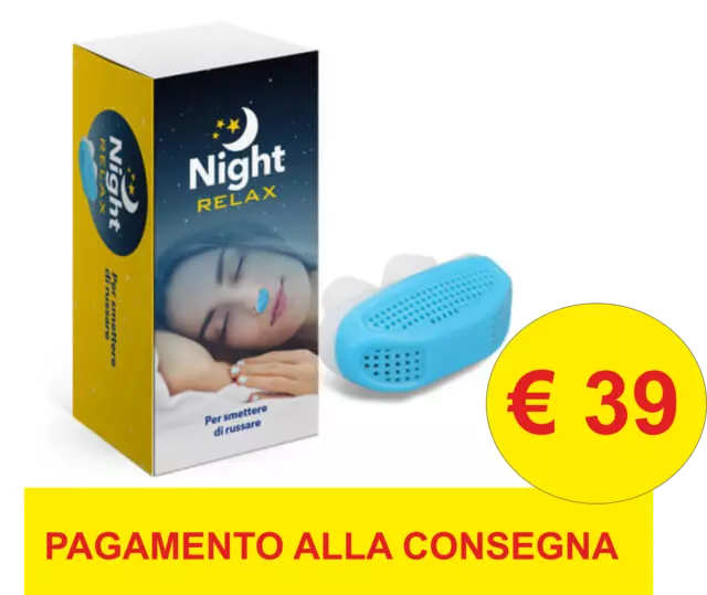 NIGHT RELAX Anti Russamento smettere di russare combattere l'apnea migliorasonno 2