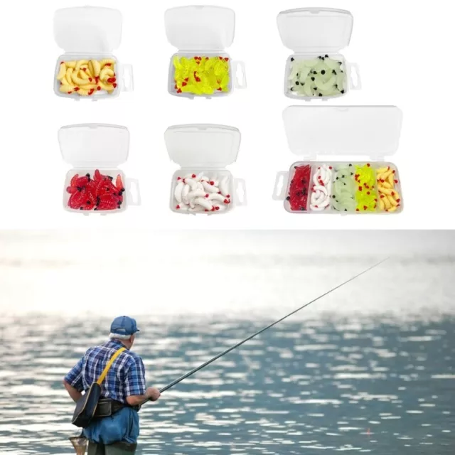 Soft Fishing Lure Worms Artificial Baits Jigging Wobblers Earthworms Baits 3