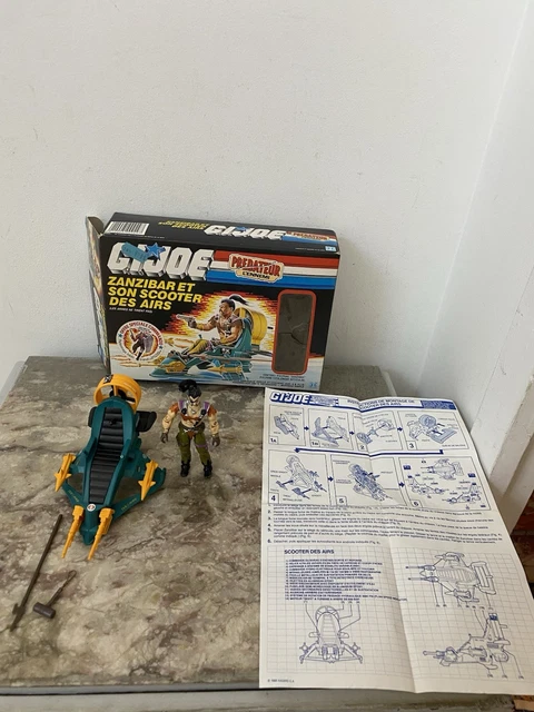 1983 Gi Joe Polar Battle Bear Ski Mobile Ours Polaire accessoire