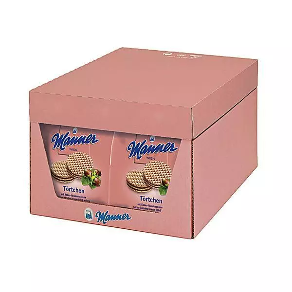 Torta Manner crema di nocciole al cacao cialde 8x400g Bt.