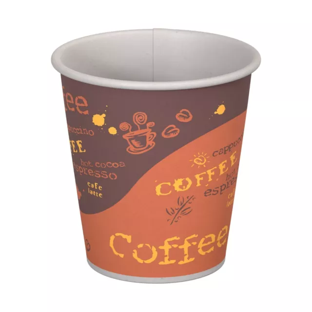 1000 Pack Coffee print Disposable Paper Hot Tea Coffee Cup 4 oz.