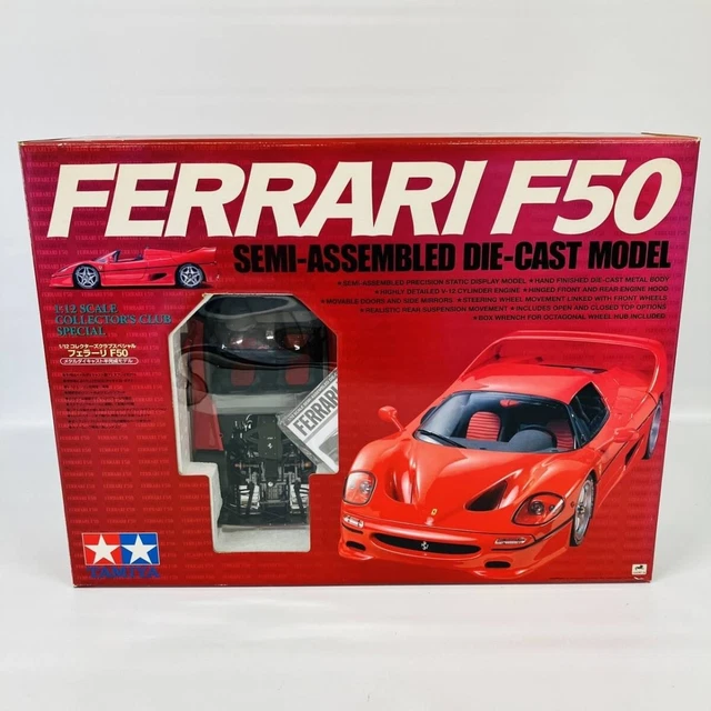 TAMIYA FERRARI F50 Semi Assemblée Petits défauts 1/12 Voiture Miniature