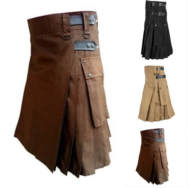 Gonna Punk Comoda Moda M-3XL Scozzese Kilt Tradizionale Vintage