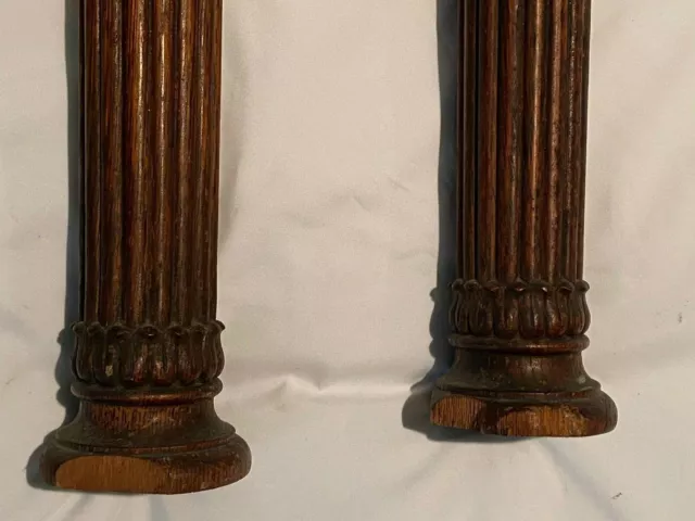Late 19Th Century Carved Oak Architectural Salvage  Elements - Pair 6