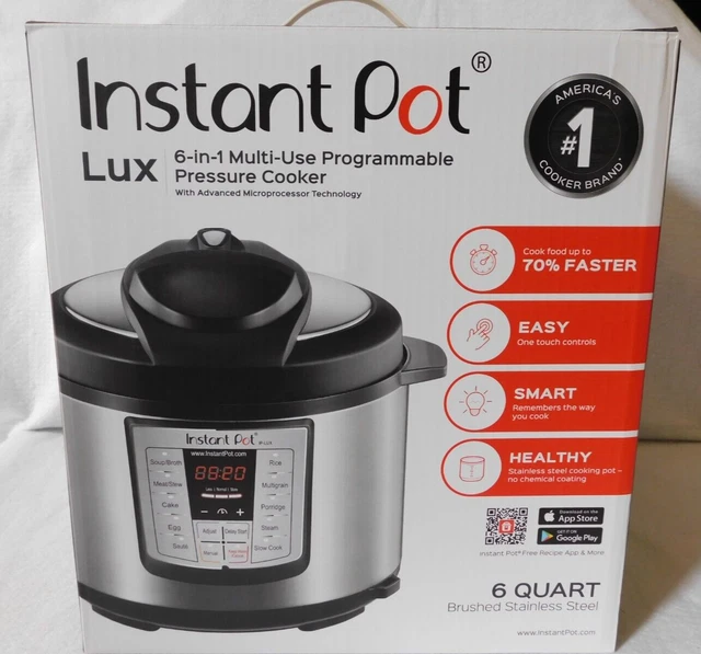 INSTANT POT 6QUART Lux IPLUX60 V3 6in1 Electric Pressure Cooker