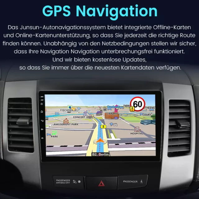 6+128GB Autoradio Für Mitsubishi Outlander xl 2 2005-2011 GPS Navi Android12 DAB 3