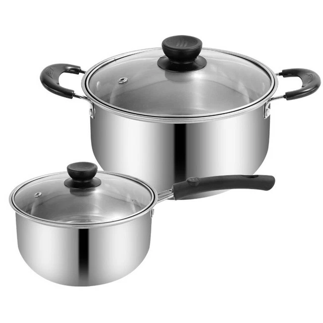 Pentole in acciaio inox cottura zuppa vasi da fiori latte brocca ciotola stufato padella