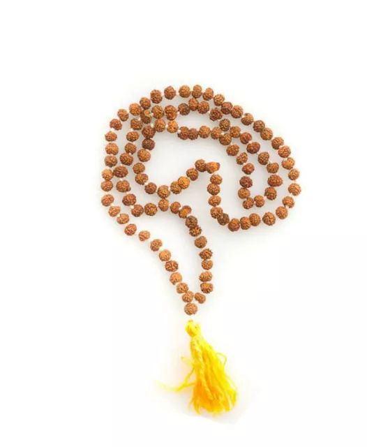 Mala Rosaire Collier Perles en Graines de  Rudraksha Sacrée  6 mm Nepal 8308