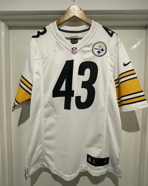 Nike NFL Pittsburgh Steelers Troy Polamalu #43 Nike Road Jersey Size M