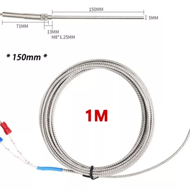 Sensore di temperatura tipo sonda tipo K con più opzioni di lunghezza cavo 2