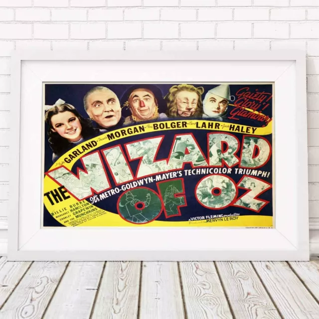 The Wizard of Oz (1939) - Classic Movie Poster Picture Print - Sizes A5 to A0