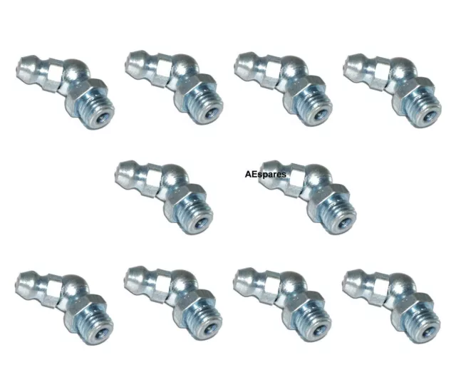 Schmiernippel-Biegetyp Schmier- und Kraftstoffsystem 8 mm 10 Einheiten