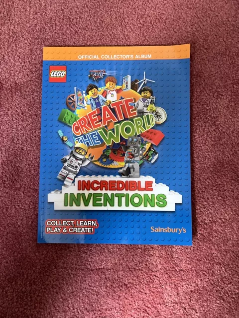 Lego Create The World Incredible Inventions Official Album 2018 Sainsbury's  NEW