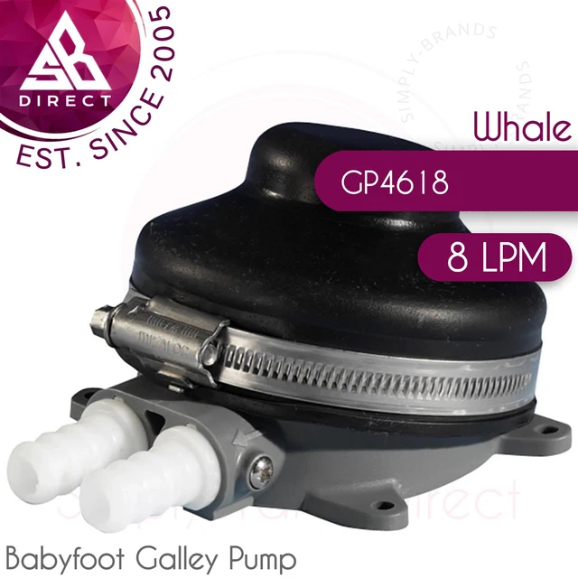 Whale GP4618 Babyfoot Manuel Galley Pied Pompe │ On-Deck Mount │ Pour Sel Frais
