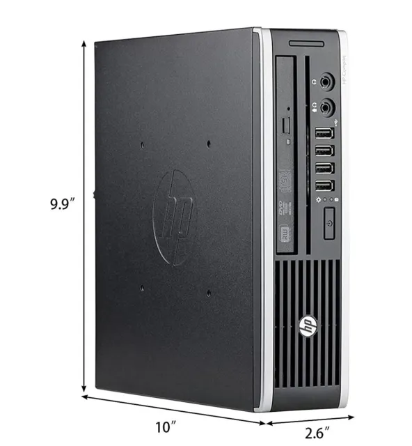 HP Elite 8300 Ultra-Slim PC Desktop Computer i7 3.80GHz 8GB RAM 256GB SSD Win 11 3