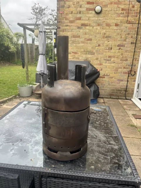 Gas Bottle Wood burner/Log Burner/ Chiminea/Patio heater/Garden/outdoor heater.