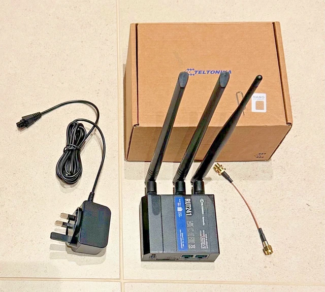TELTONIKA RUT241 COMPACT industrial 4G (LTE) router with SIM slot £119. ...