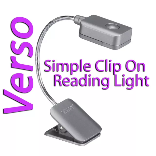 Lightwedge Verso Clip On Led Reading Light Kindle Sony Ereader With Battery