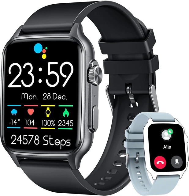 SMART WATCH MEN Fitness Tracker 2.0 Touch Screen Mens Smartwatches Activity 24.31 PicClick UK