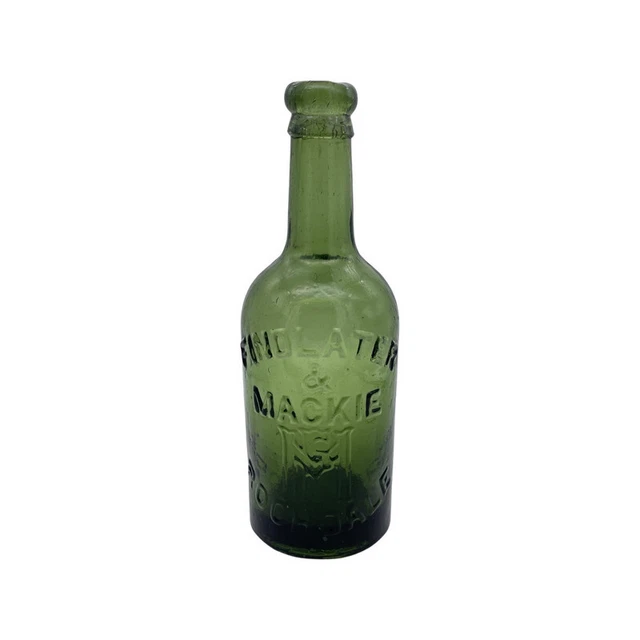 Findlater & Mackie Rochdale Lancashire Green Blob Top Bottle