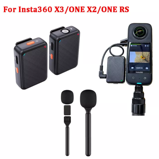 For Insta360 X3/ONE X2/ONE Wireless Microphone Intelligent Noise Cancellation