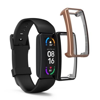Fitbit 2x Coque cadre écran pour Fitbit Luxe kwmobile 