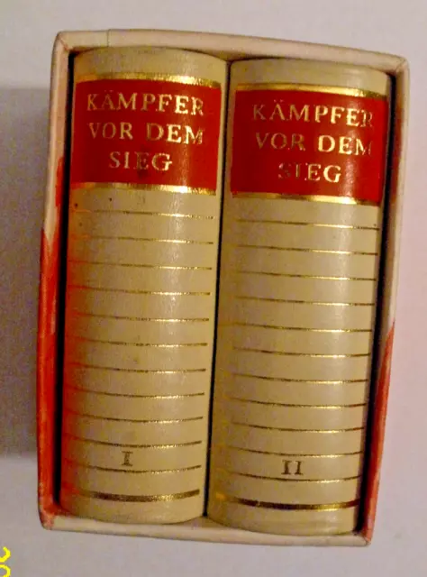 MfS Stasi Spionage / 2 DDR-Minibücher: "Kämpfer vor dem Sieg", Bd. 1, 2 (1979)