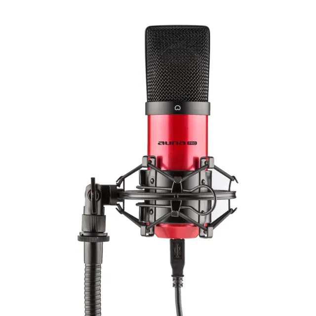 Usb Kondensator Homerecording Gesangsmikrofon Microphone Mic Rot + Spinne